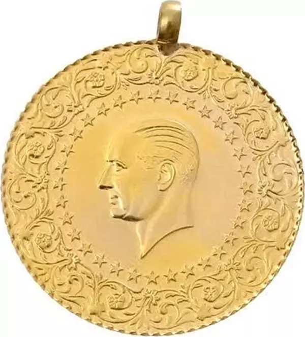 Yarım Altın Eski Tarih Kulplu Darphane - Image 1