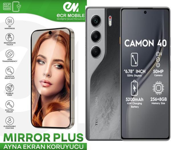 Tecno Camon 40 Esnek Ayna(Mirror) 9H Nano Ekran Koruyucu - Image 1