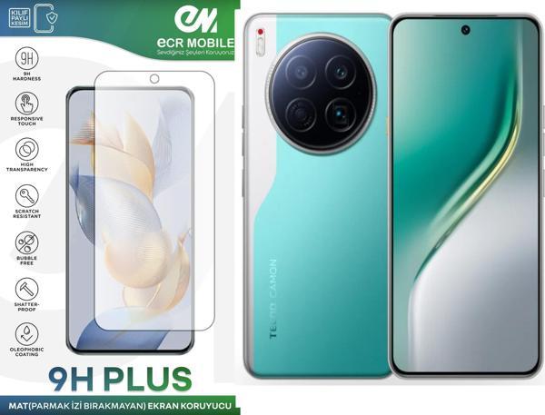 Tecno Camon 40 Premier 5G ile Uyumlu MAT Esnek Nano Kırılmayan Ekran Koruyucu - Image 1