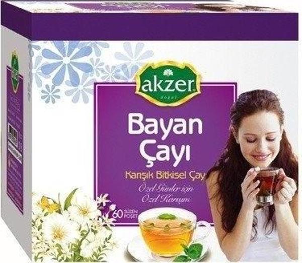 Akzer Civanperçemli Çay - 60 Süzen Poşet - Image 1