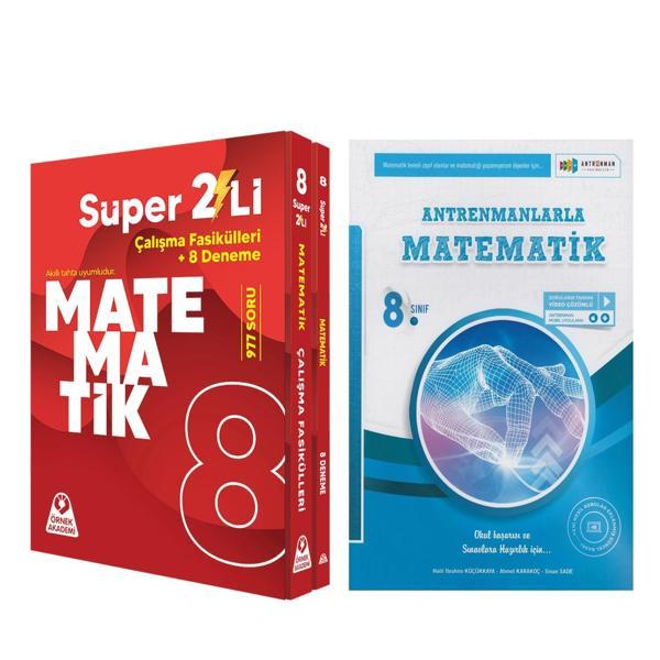 Örnek Akademi 8. Sınıf Süper İkili Matematik Seti ve Antrenmanlarla Matematik Seti 2 Kitap - Antrenman Yayıncılık - Image 1