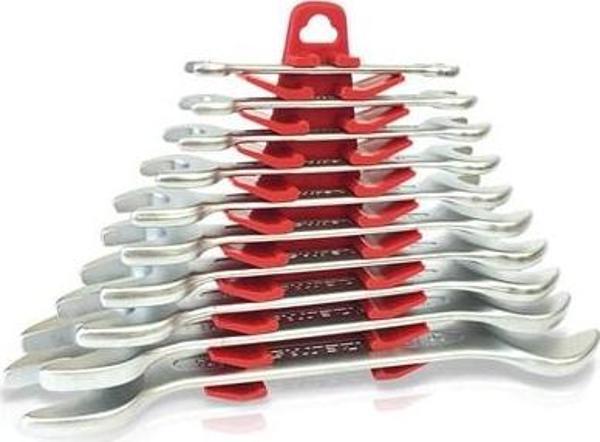 İzeltaş 0100 Çatal İki Ağız Anahtar Takımı Kısa Boy - 10'Lu Set - Image 1