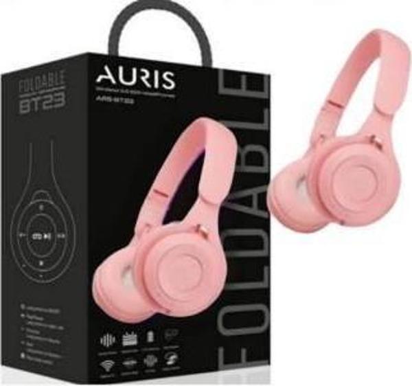 Luxury, Hafıza Kart İle Çalışma Özellikli Kulak Üstü Bluetooth Kulaklık Pembe Renk Auris BT23 - Image 1