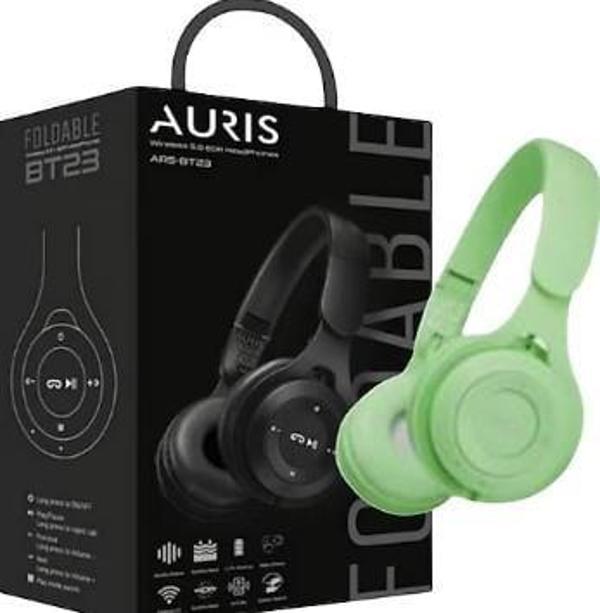 Luxury, Hafıza Kart İle Çalışma Özellikli Kulak Üstü Bluetooth Kulaklık Yeşil Renk Auris BT23 - Image 1