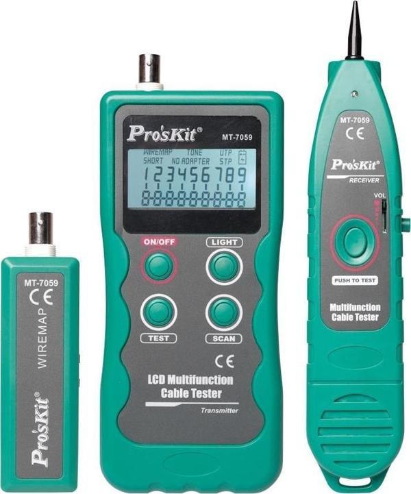 Luxury , LCD ekran Çok İşlevli Kablo Takip Test Cihazı Proskit MT-7059 - Image 1