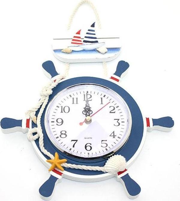 Ahşap Marin Dümenli Saat Model 2 - Image 1