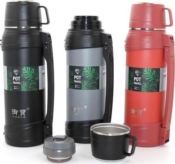 Paslanmaz Çelik Çift Katmanlı Termos 2.0 Lt - Image 1