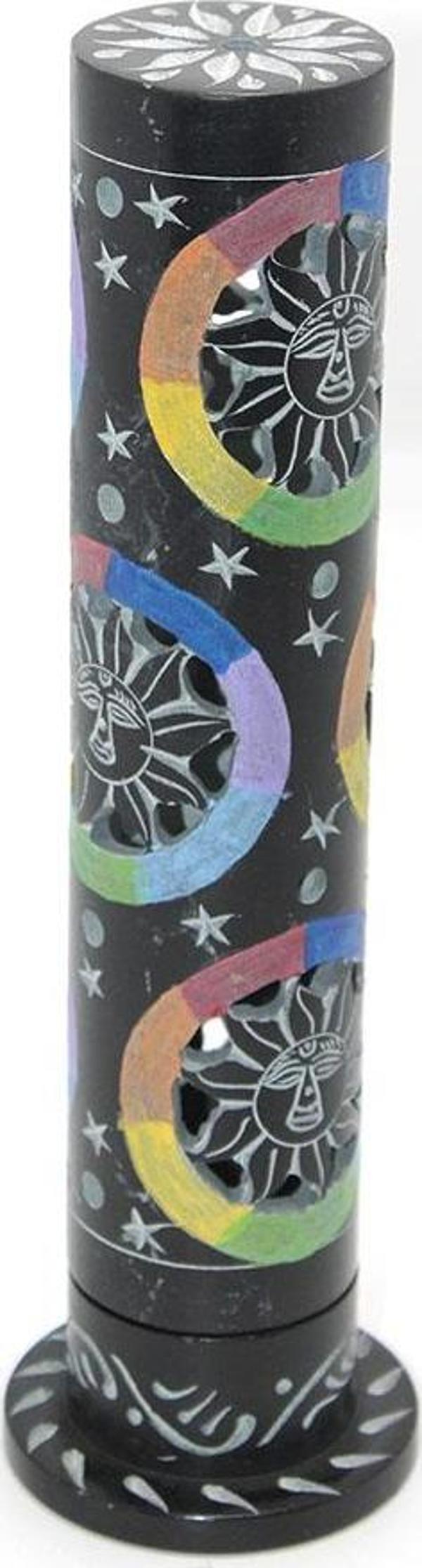 Obsidian Taşı İşlemeli Kule Tütsülük Model 3 - Image 1