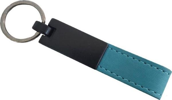 Turkuaz Deri Metal Anahtarlık - Image 1