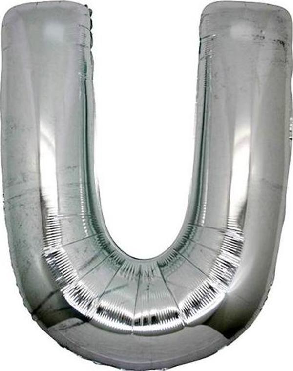 Gümüş Rengi Folyo Harf Balon 1 Metre - Image 1