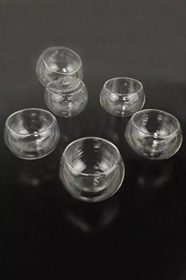 Çift Cidarlı Cam Reçellik 6 Adet - Image 1