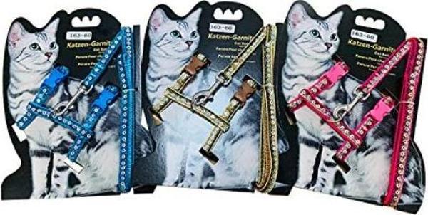 Parlak Kedi Gezdirme Göğüs Tasması - Image 1