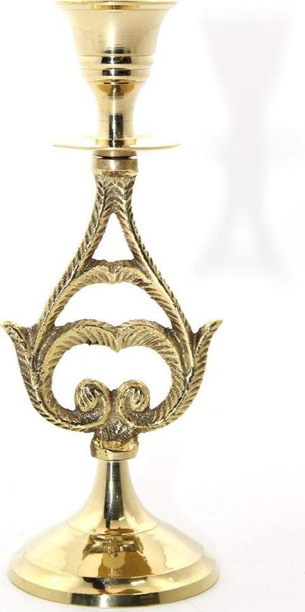 Tekli Pirinç Şamdan Model 6 - Image 1