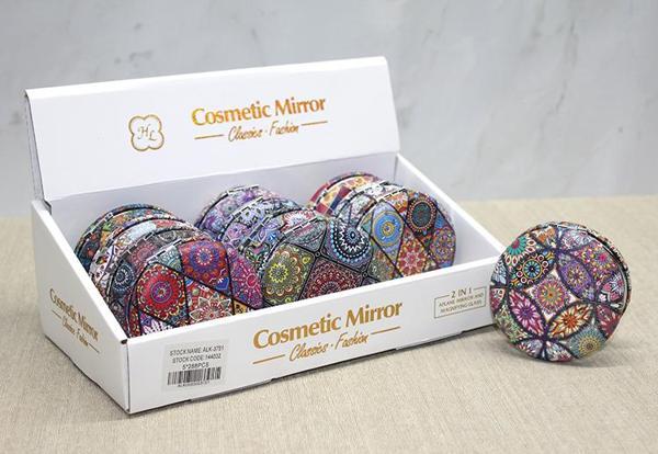 Taşlı Yuvarlak El Aynası Kalın Model 1 - Image 1