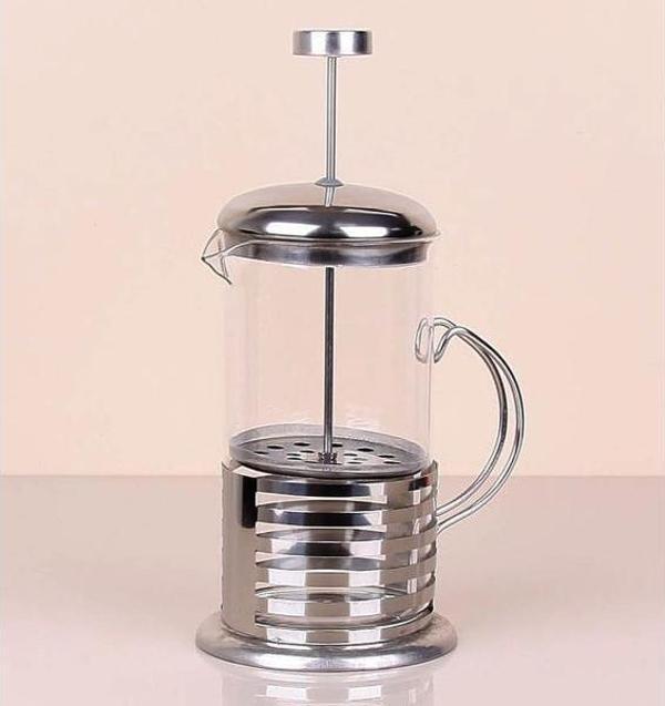 Çelik Kulplu Cam French Press - 350 ml - Image 1