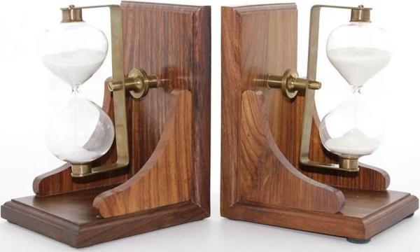 Pirinç Kitap Tutacağı Kum Saati - Image 1