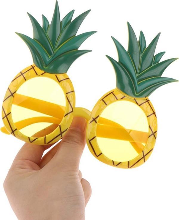 Tropikal Hawaii Ananas Şekilli Parti Gözlüğü - Image 1