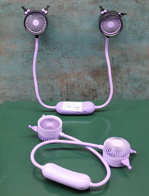 Kuromi Şarjlı Boyun Fanı Vantilatör 2 Kademeli Model 1 - Image 1