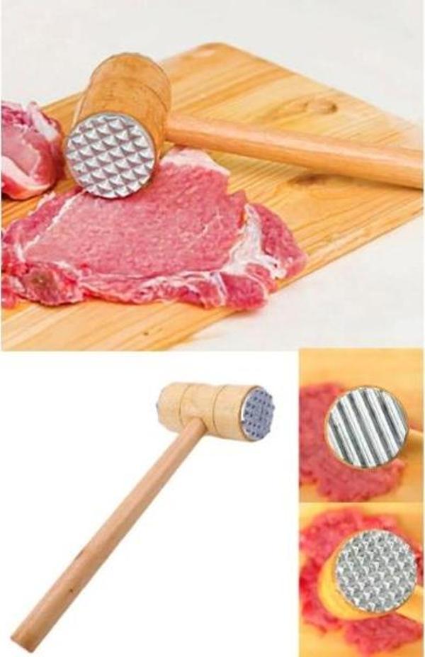 Ahşap Saplı Et Dövme Çekici - Image 1