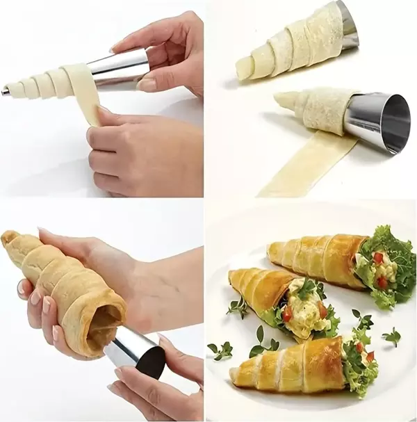 6'lı Korne Kalıbı Paslanmaz Çelik - Image 1