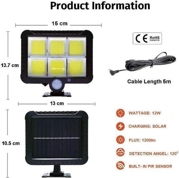 Hareket Sensörlü Solar Lamba - Image 1