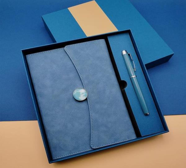 Promosyon Defter Kalem Seti Mavi Renk - Image 1