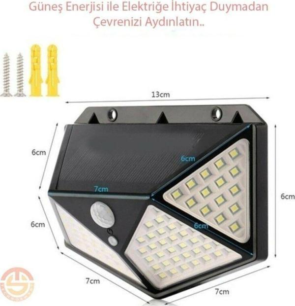 Solar Bahçe Aydınlatma Lambası 100 Led - Image 1