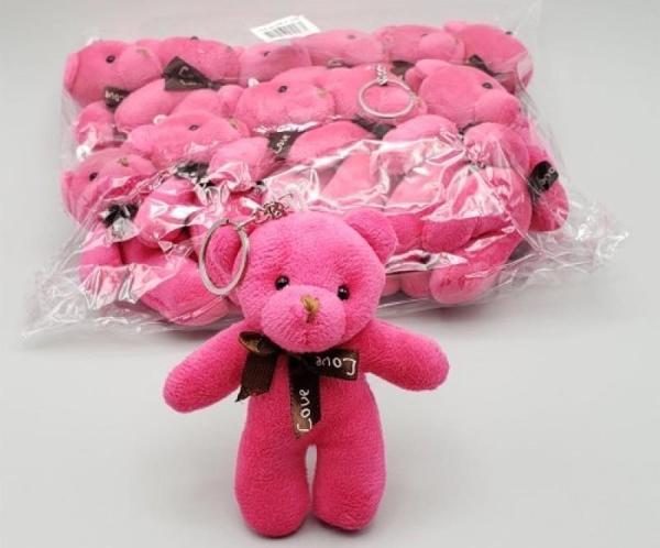 Mini Ayıcık Anahtarlık Pembe Renk - Image 1