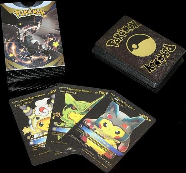Pokemon Oyun Kartı Metalik Siyah Deste - Image 1