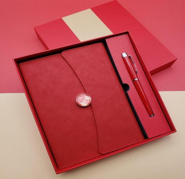 Promosyon Defter Kalem Seti Kırmızı Renk - Image 1