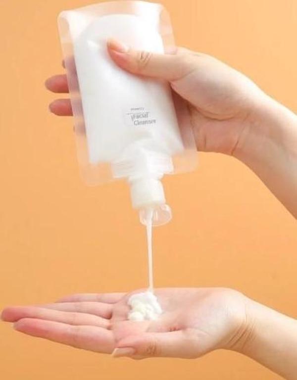 3 Adet 100ml Krem Şampuan Kabı Tekrar Kullanılabilir Set - Image 1