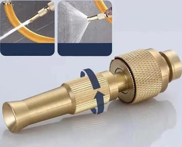 AYARLANABILIR BASINÇLI HORTUM BAŞLIĞI GOLD - Image 1