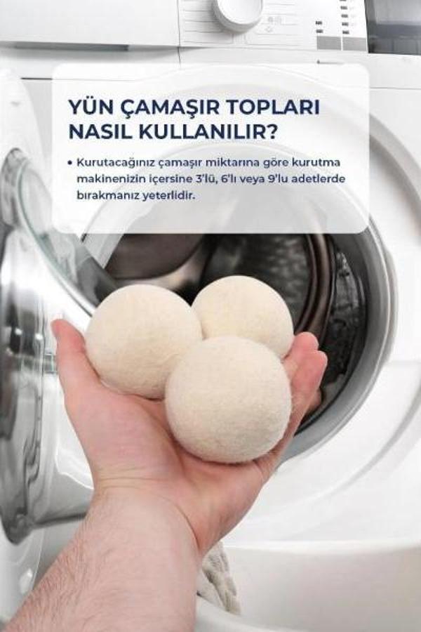 3'lü Yün Kurutma Topu Seti - Image 1