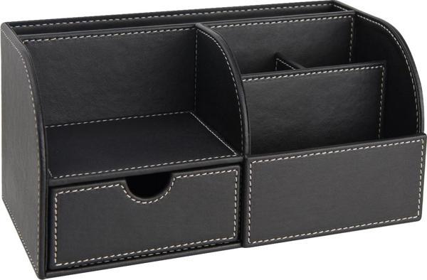 Masa Üstü Düzenleyici,Kalemlik,Kumandalık,Küpbloknotluk,Tabletlik,Kitaplık,6 Gözlü,Çekmeceli,Desktop Organizer,Vegan,24, - Image 1