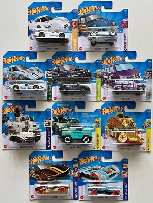 Hotwheels 10'lu Başlangıç Seti - Onlu Farklı Model Araba - Image 1