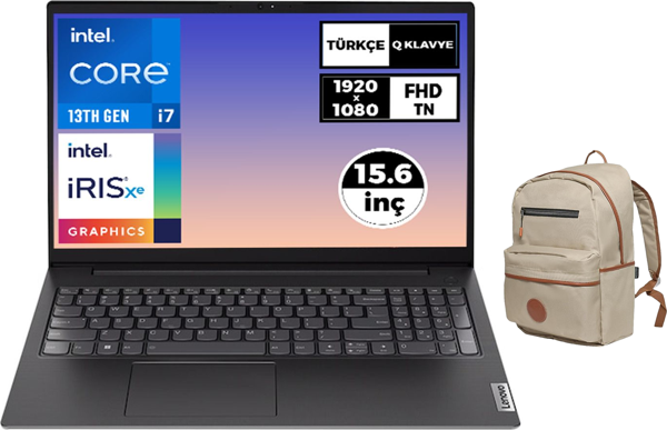 Lenovo V15 Gen 4 i7-1355U 24GB 1TB SSD 15.6" FHD Freedos Laptop + Çanta 83A100GPTR 006 - Image 1