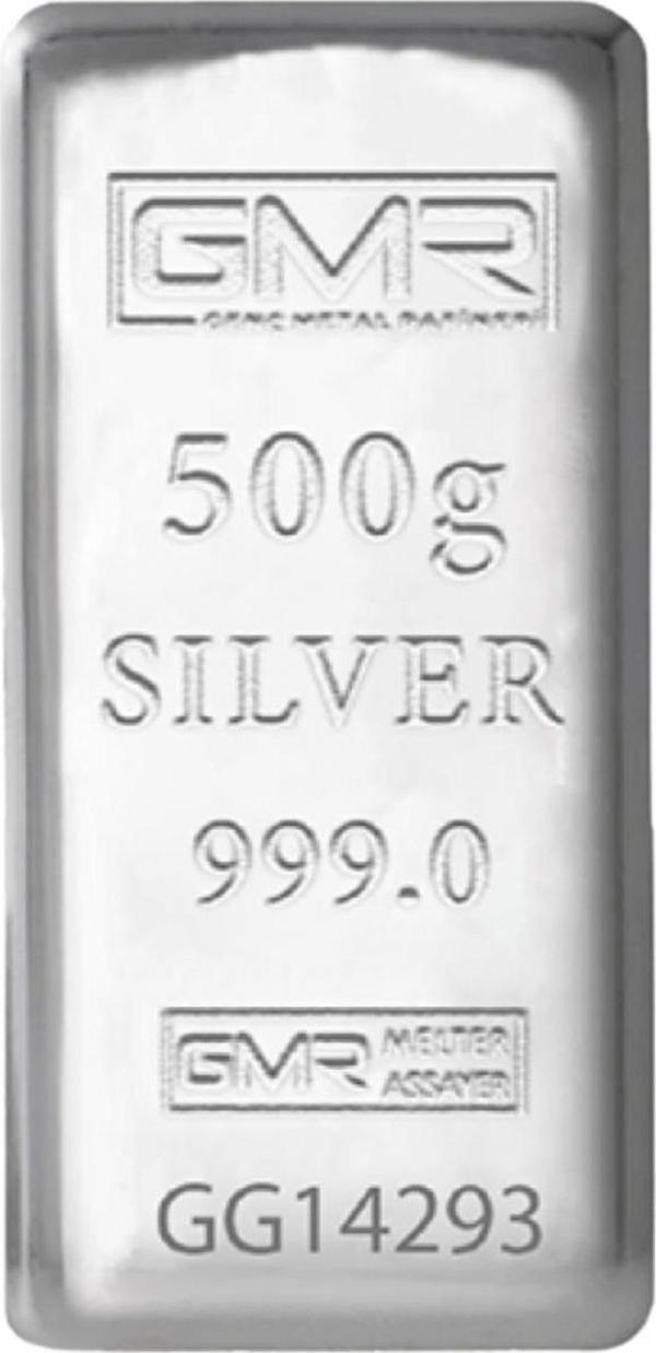 GMR E-Gümüş 500 gr Külçe Gümüş - Image 1