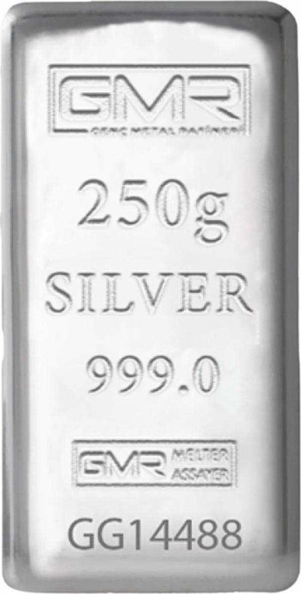 GMR E-Gümüş 250 gr Külçe Gümüş - Image 1