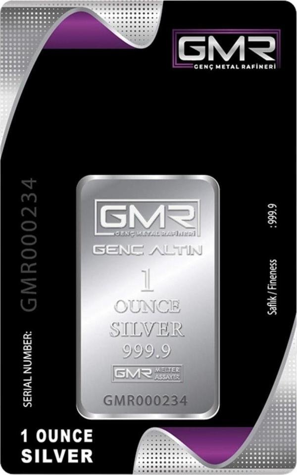 E-Gümüş 1 ONS (31.10 gr) Külçe Gümüş - Image 1