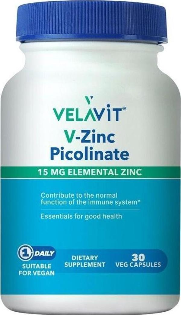 Velavit V Zinc Picolinate 30 Kapsül - Image 1