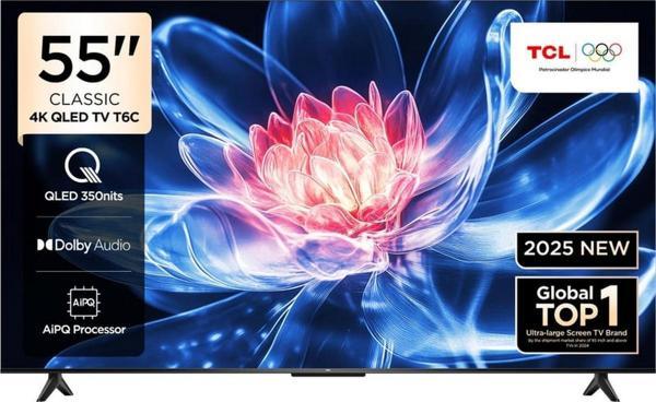 TCL 55T6C 55” 4K QLED GoogleTV – Dolby Vision, HDR10+, Smart TV - Image 1