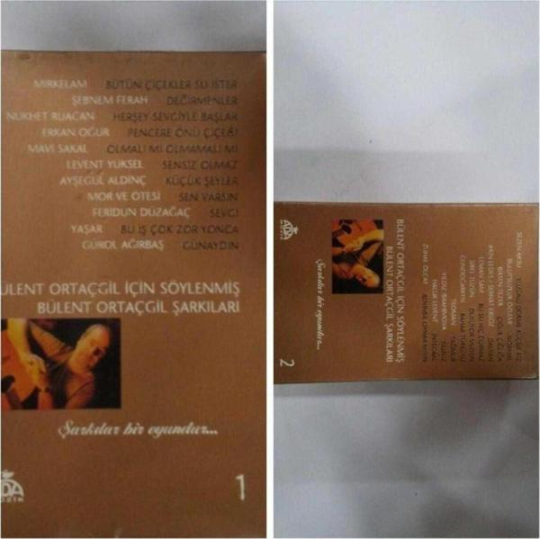 Raks Müzik Bülent Ortaçgil İçin Söylenmiş Şarkılar Çift Kaset - Raks Müzik - Image 1