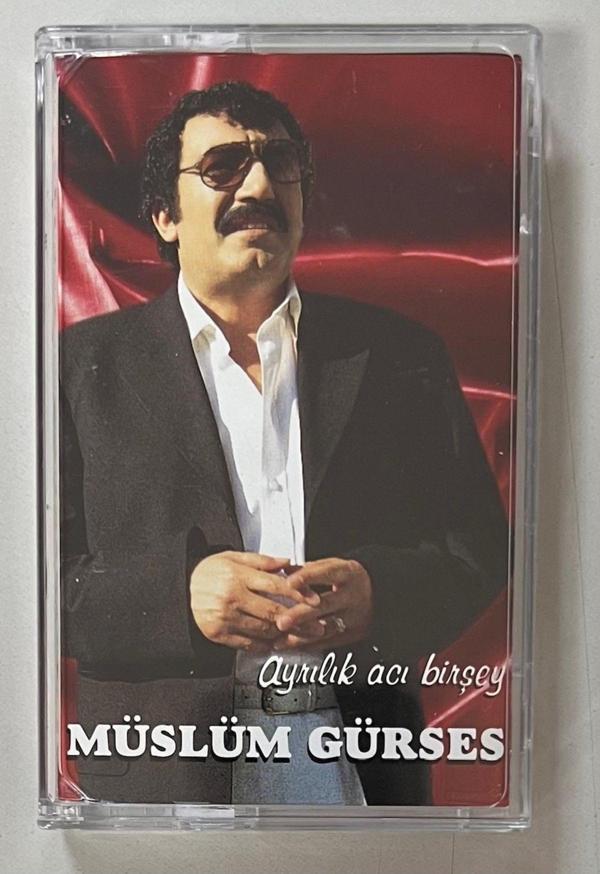 Plakevi İzmir Müslüm Gürses Ayrılık Acı Birşey Kaset  (Orjinal Dönem Baskı Kaset) - Image 1