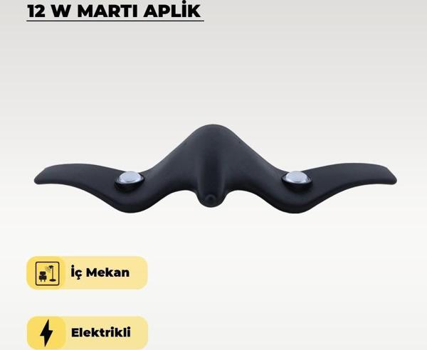 12 W. Martı Aplik 3200K Sarı Işık - Image 1