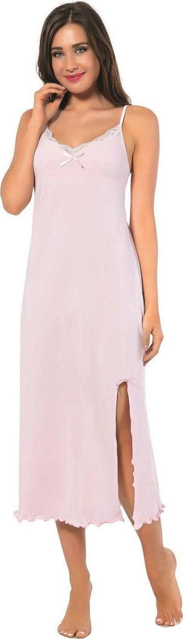 Akbeniz Bayan İp Askılı Uzun Gecelik 900 - Image 1