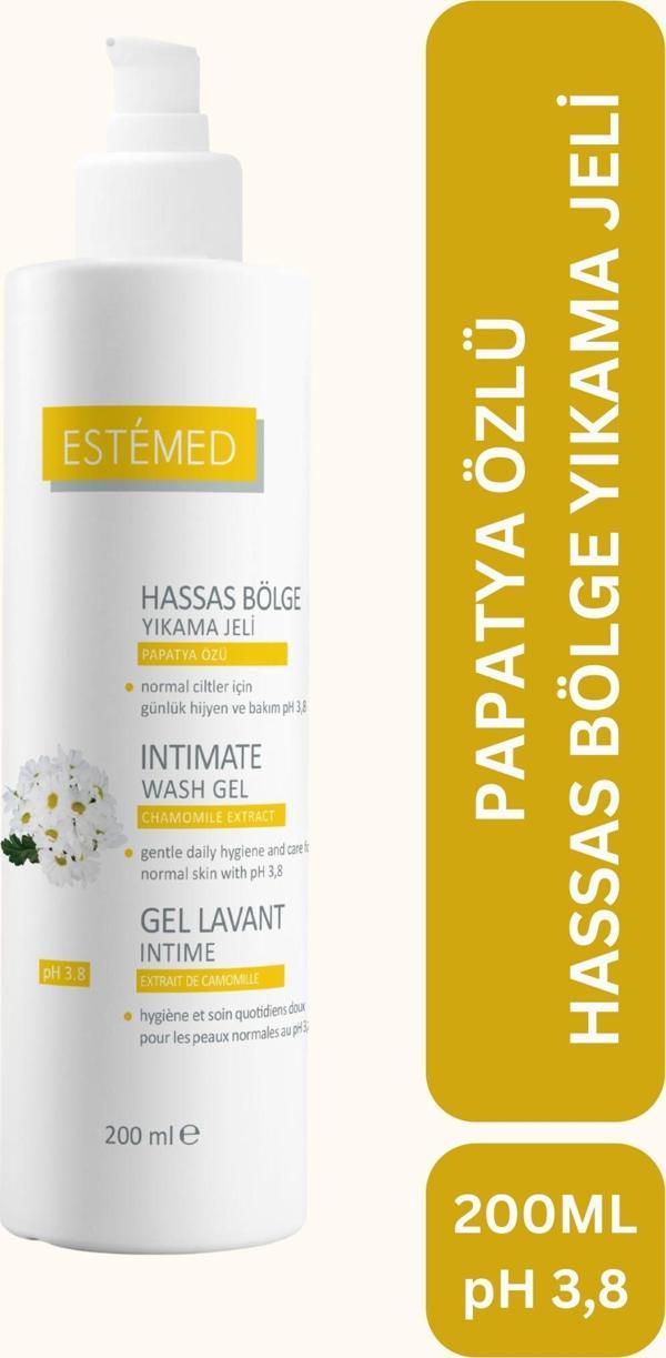 Estemed Papatya Özlü Hassas Bölge Yıkama Jeli & Intimate Wash Gel For Women 200ml - Image 1