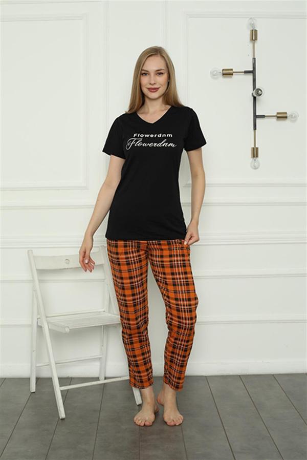 Akbeniz Kadın Penye Pijama Takım 4165 - Image 1