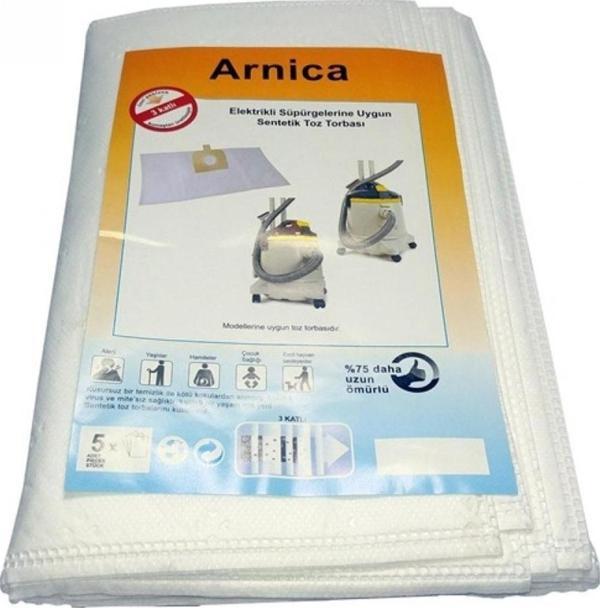 Arnica Tayfun Elektrikli Süpürge Toz Torbası Bez 5 Adet - Image 1