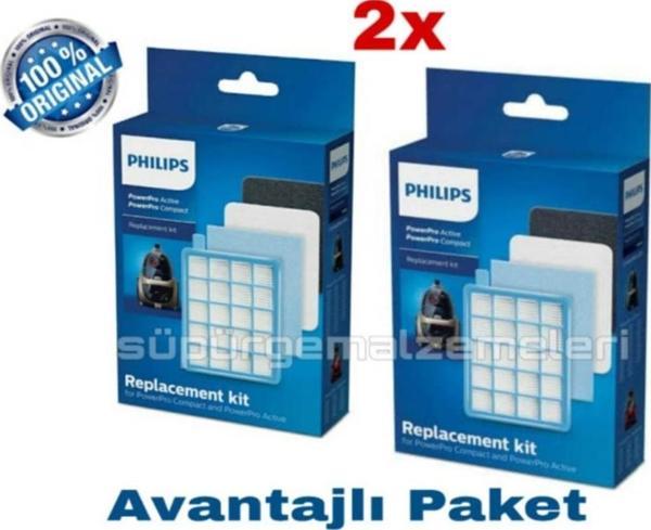 Philips Fc 8470 8475 8476 8477  Hepa Filtre Seti 2 Kutu - Image 1