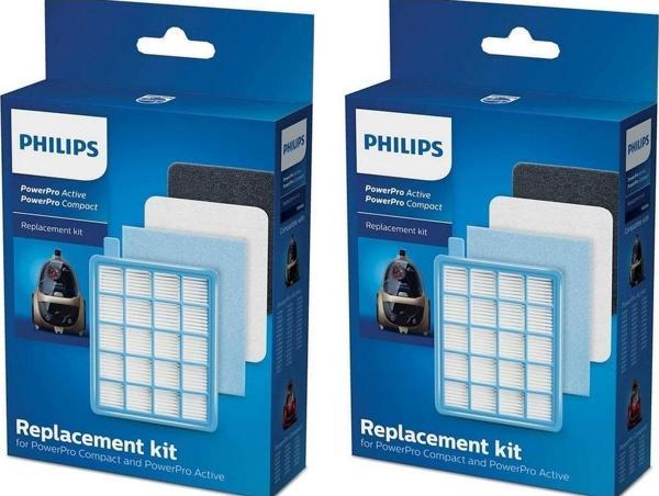 Philips Powerpro Active Fc 8633/01 Hepa Filtre Seti 2 Kutu - Image 1